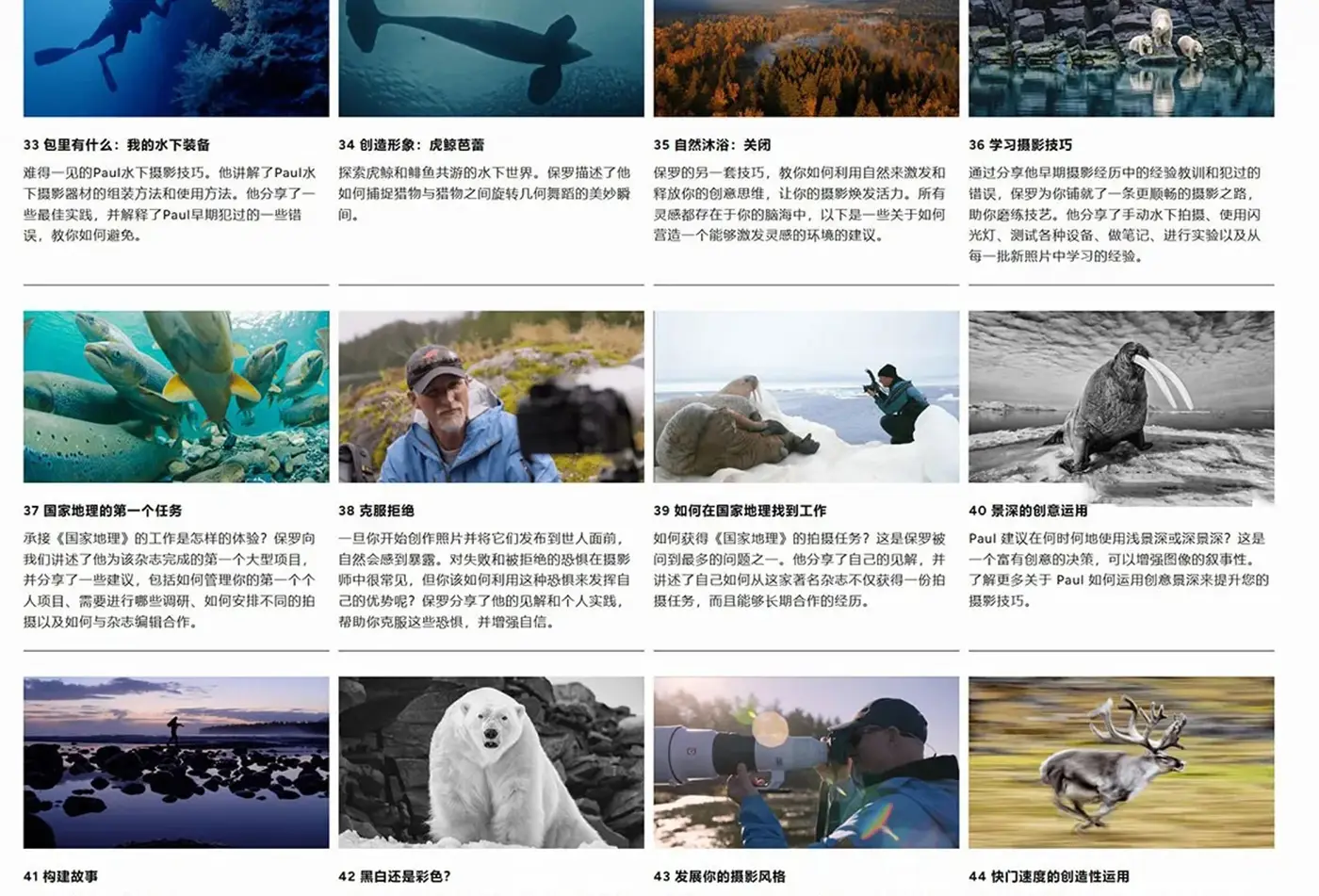 图片[7]-摄影大师Paul Nicklen自然与野生动物摄影完整课程-独家精翻中英字幕