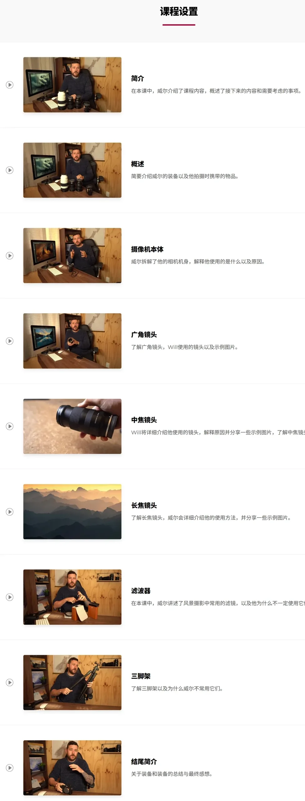 图片[2]-摄影师 William Patino 风光摄影器材装备大师班教程-中英字幕