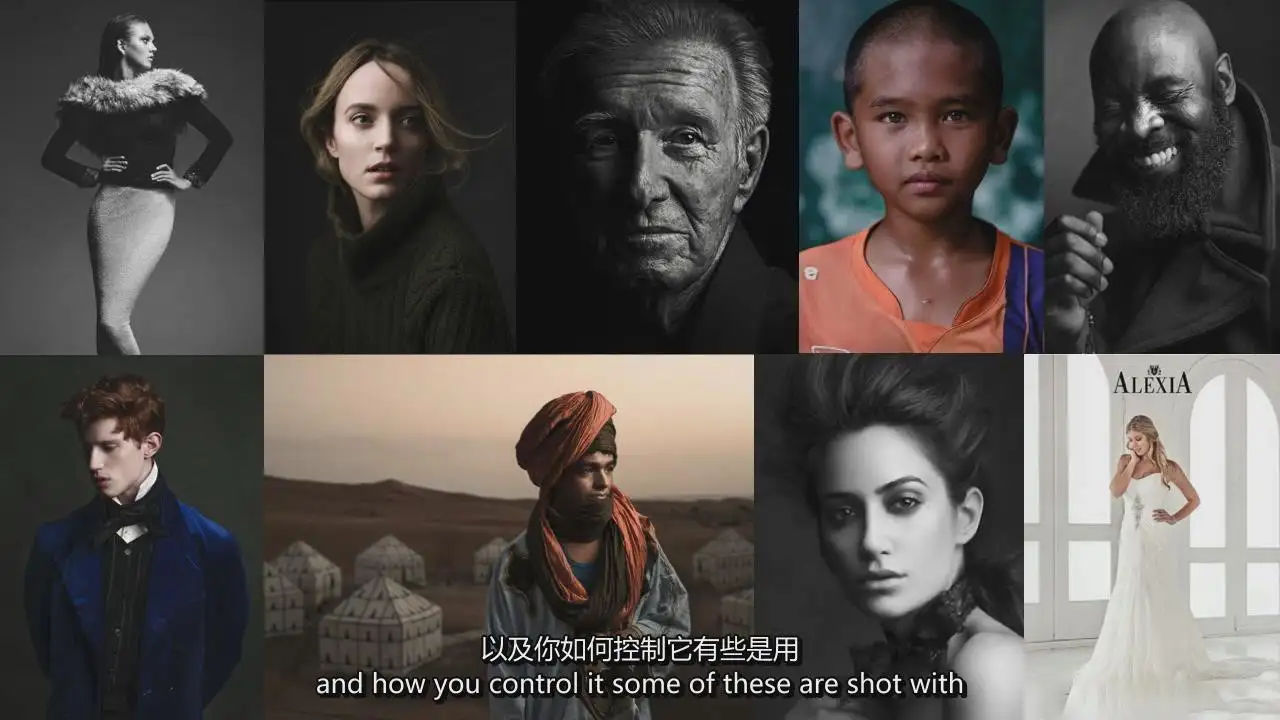 摄影师Chris Knight 一盏灯一个反光板掌握人像布光教程-中英字幕-美夕摄影