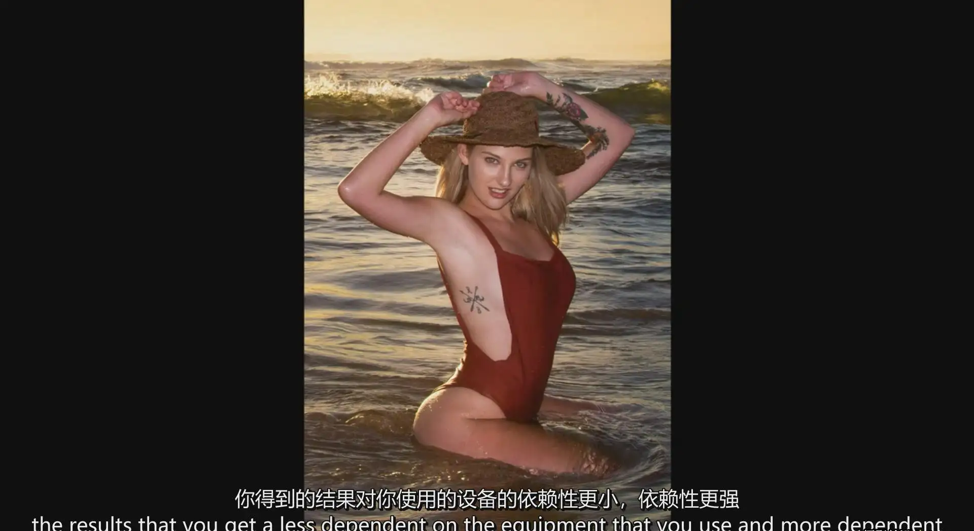 图片[6]-摄影师Warren Marshall时尚泳装人像摄影布光及摆姿势教程-中英字幕-美夕摄影