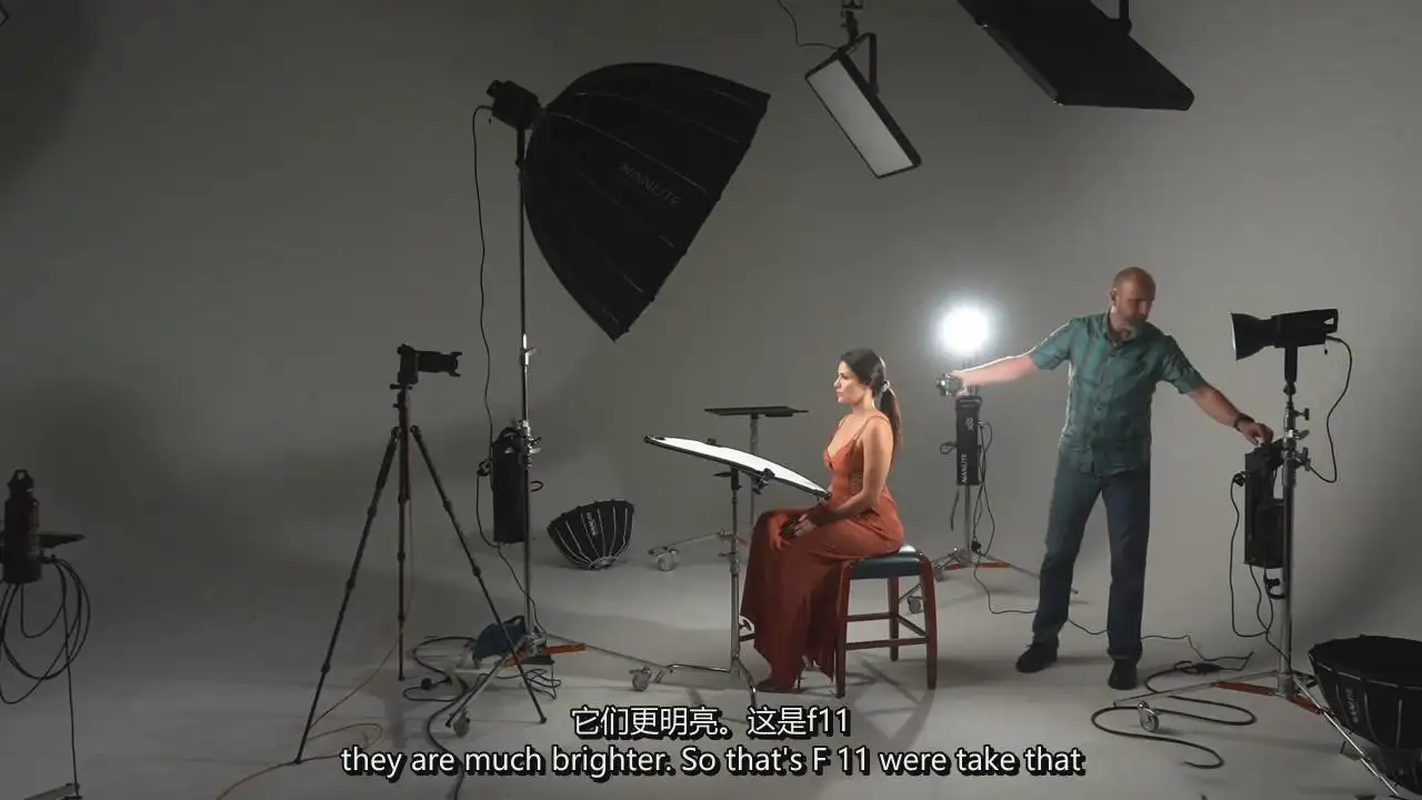 图片[8]-摄影师Mark Wallace工作室摄影棚恒光人像布光完整教程-中英字幕-美夕摄影