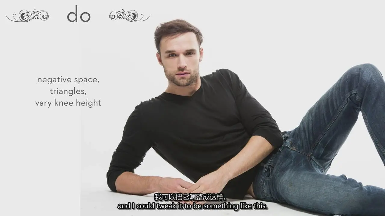 图片[8]-摄影师 Lindsay Adler 掌握男性各种摆姿势完整指南教程-中英字幕