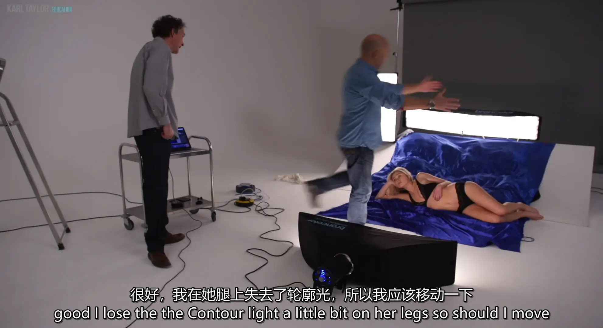 图片[2]-卡尔·泰勒 Karl Taylor 拍摄性感私房人像三盏灯布光教程-中英字幕-美夕摄影