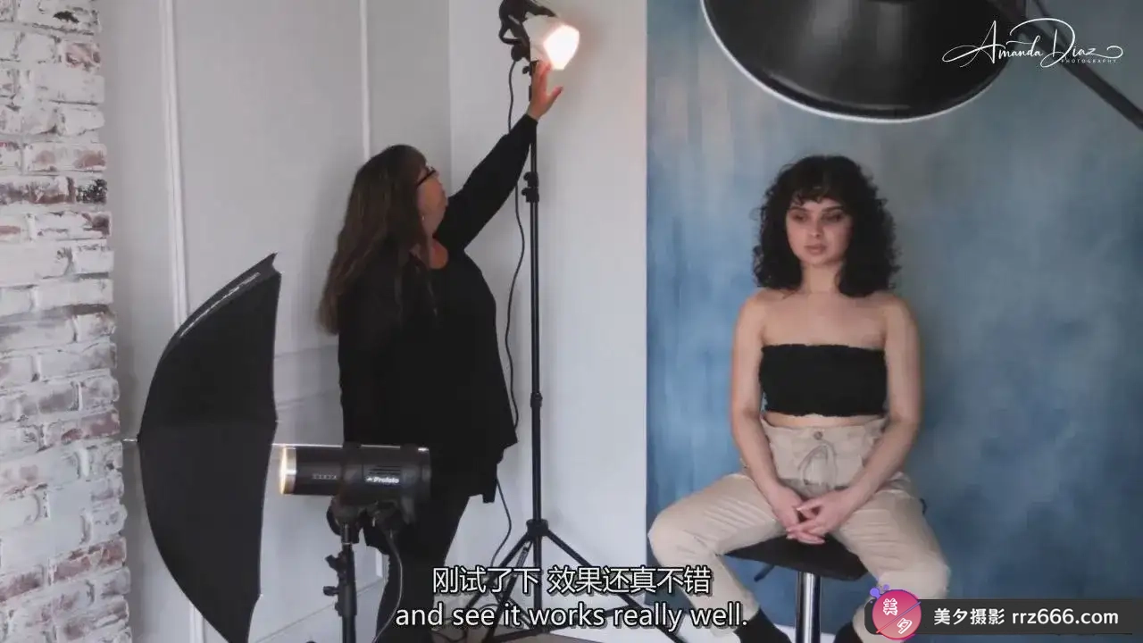图片[7]-Amanda Diaz - 工作室时尚人像布光灯光设置教程-独家精翻中英字幕-美夕摄影