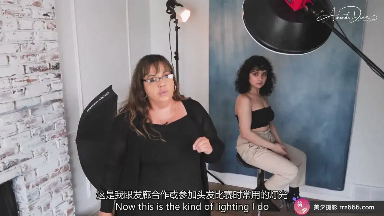 图片[8]-Amanda Diaz - 工作室时尚人像布光灯光设置教程-独家精翻中英字幕-美夕摄影