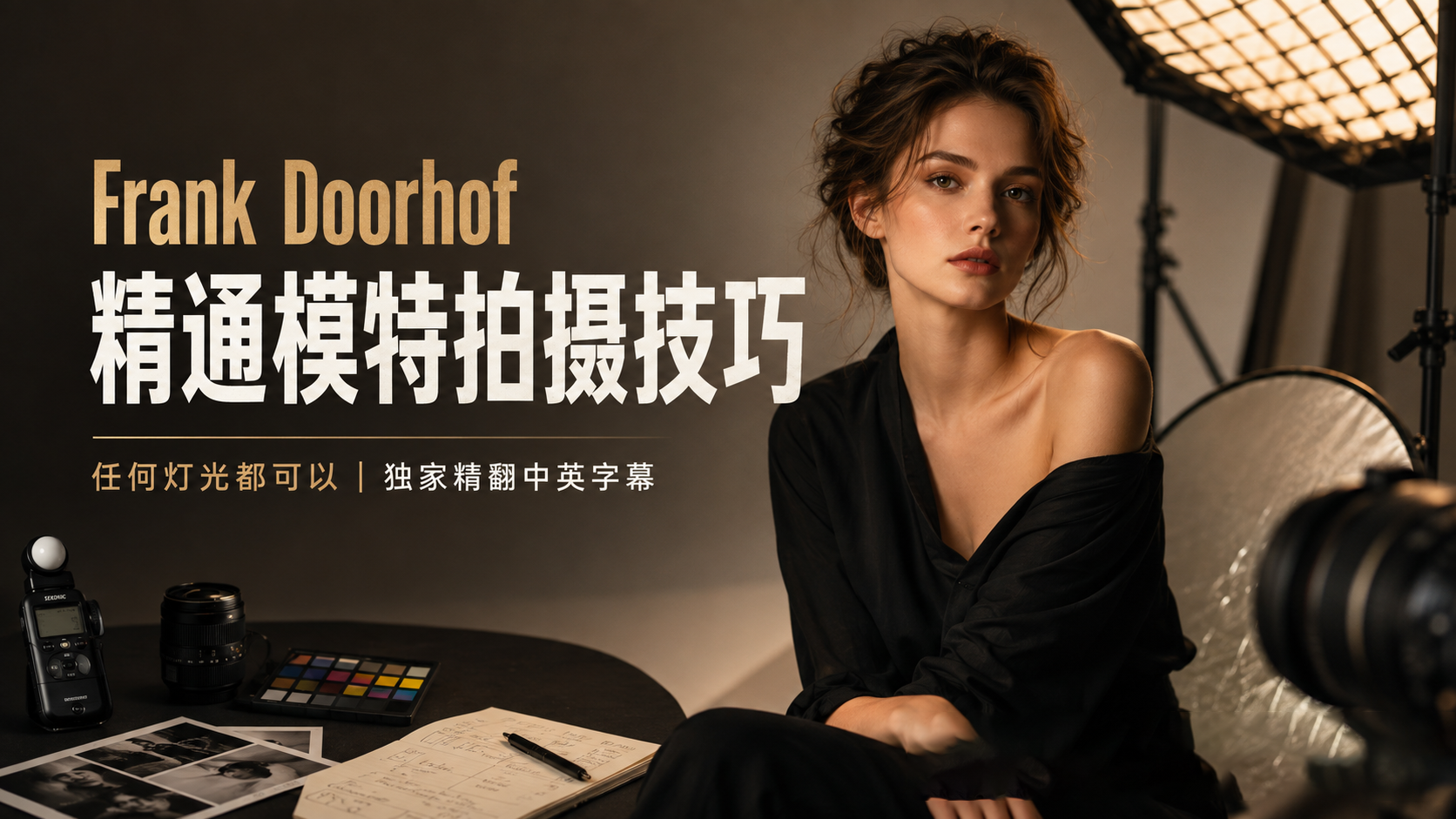 Frank Doorhof-精通模特拍摄技巧:任何灯光都可以-独家精翻中英字幕-美夕摄影