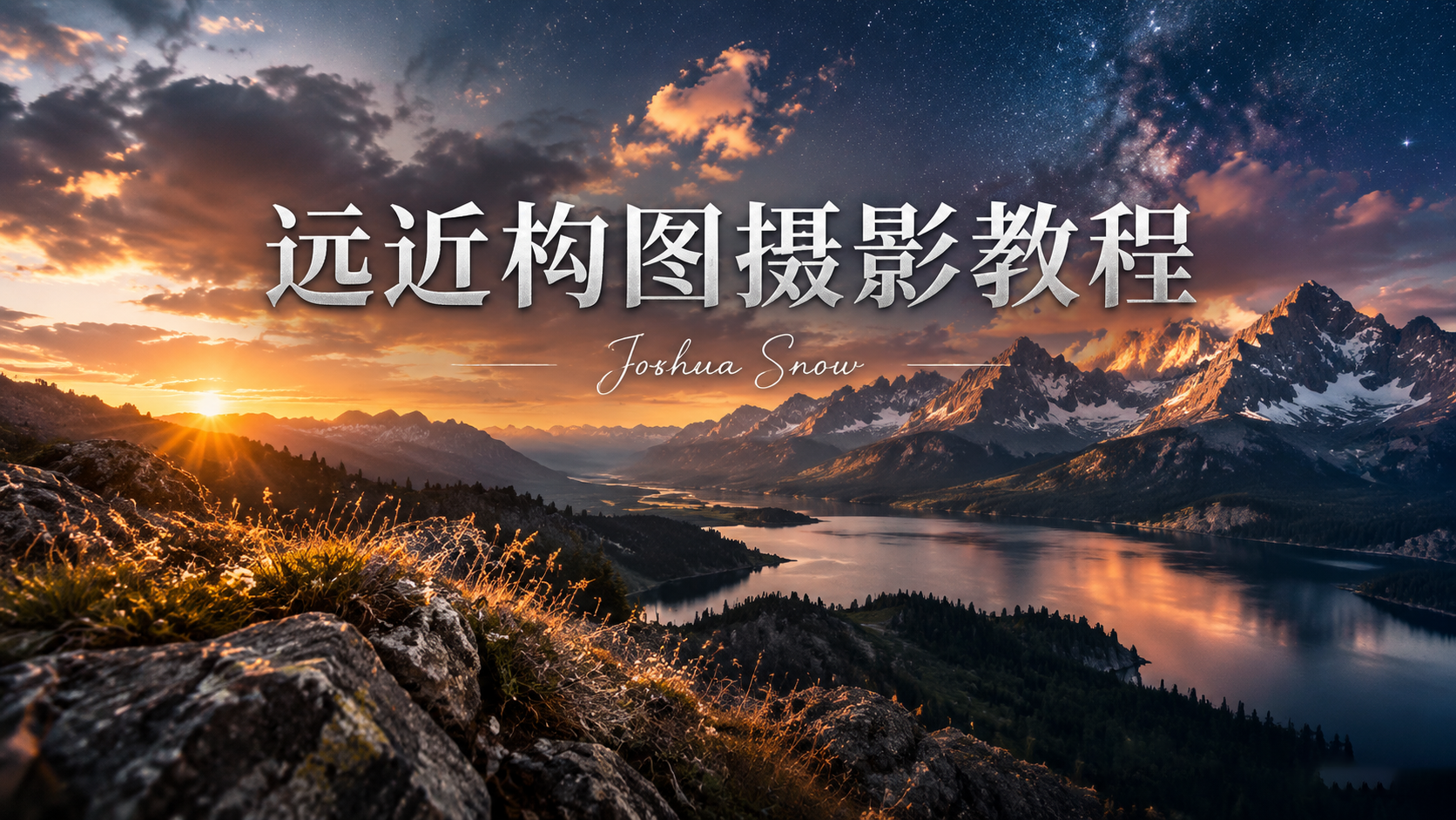 Joshua Snow – 最大化捕捉风光摄影中远近构图教程-独家精翻中英字幕-美夕摄影
