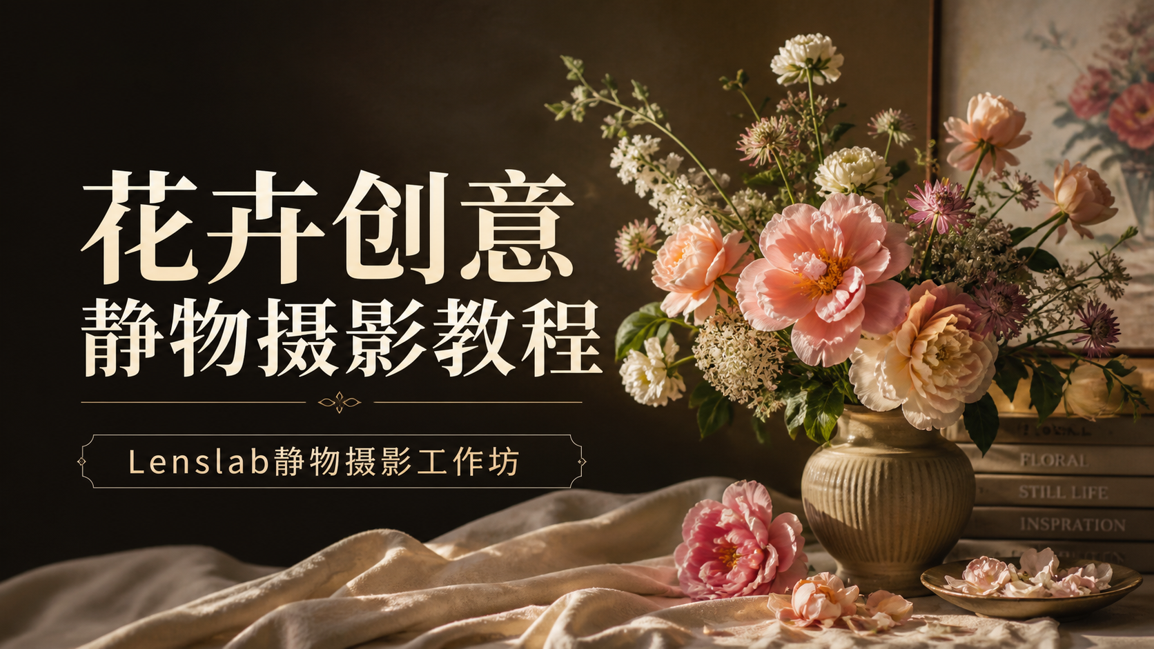 Lenslab静物摄影教程-花卉创意静物摄影教程-独家精翻中英字幕-美夕摄影