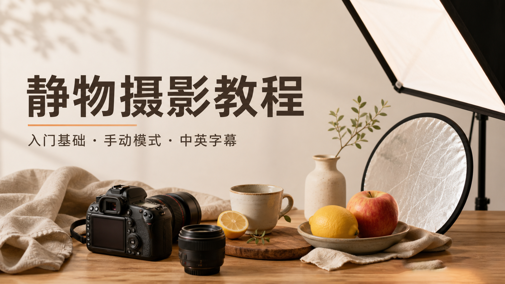 Lenslab静物摄影教程-静物摄影入门基础知识基础-独家精翻中英字幕-美夕摄影