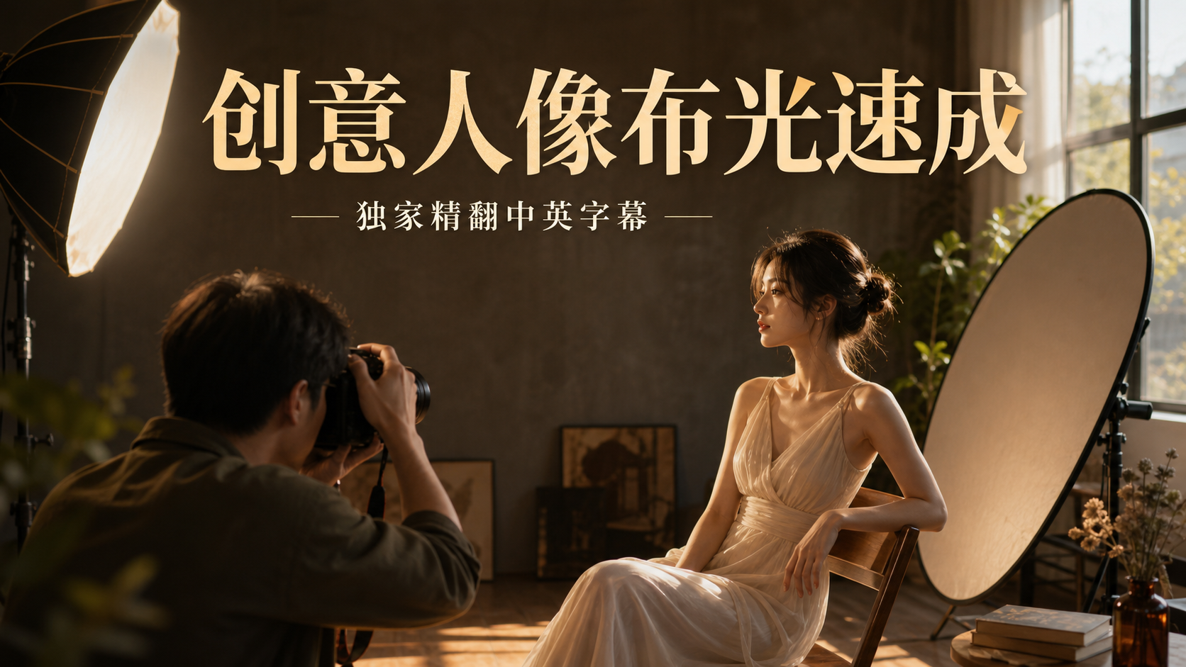 Liquidverve – 创意人像布光拍摄速成教程-独家精翻中英字幕-美夕摄影