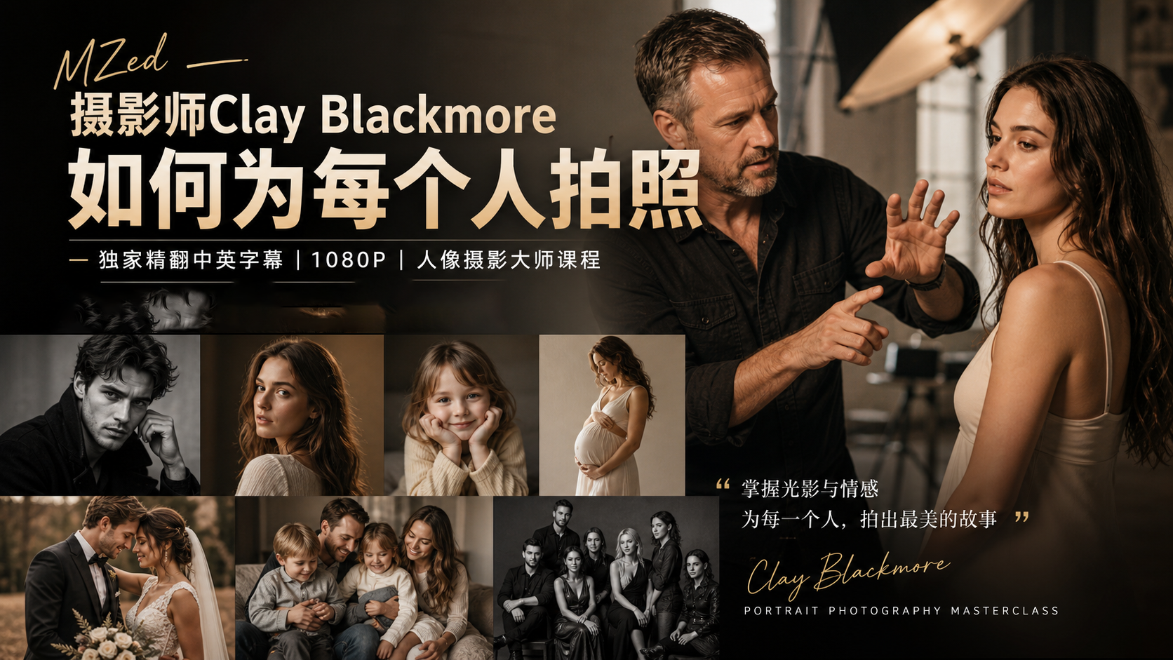 MZed - 摄影师Clay Blackmore如何为每个人拍照-独家精翻中英字幕-美夕摄影
