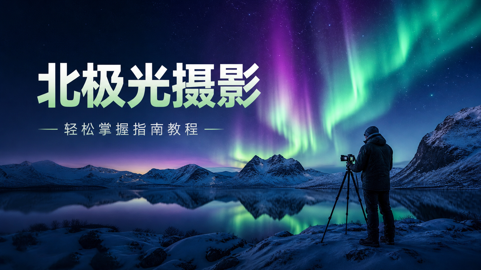 北极光摄影-如何轻松掌握北极风光摄影指南教程-独家精翻中英字幕-美夕摄影