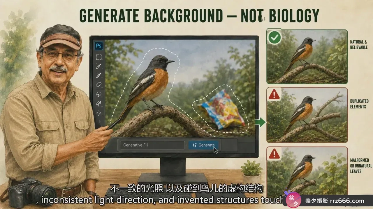 图片[9]-鸟类摄影简易版-拍摄更清晰有意义的鸟类照片教程-独家精翻中英字幕-美夕摄影