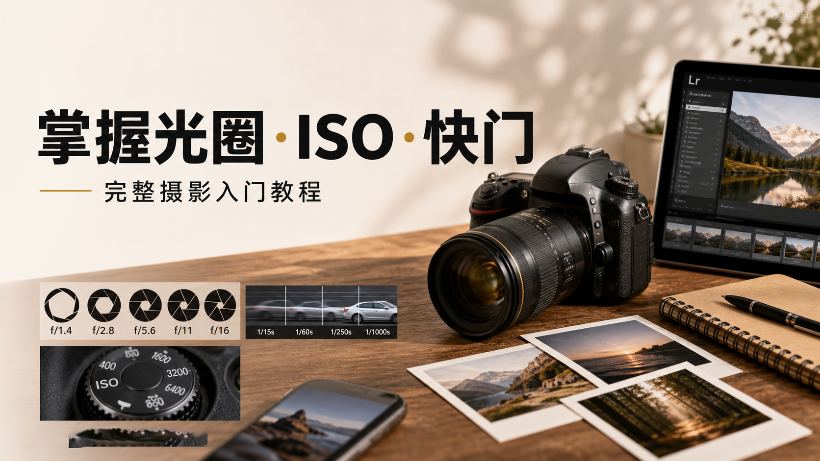 如何快速完全掌握你的相,ISO,光圈和快门完整教程-独家精翻中英字幕-美夕摄影