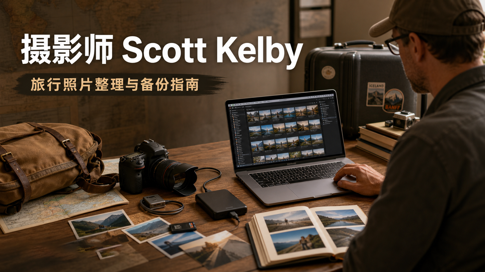摄影师 Scott Kelby 如何整理和备份你的旅行照片-独家精翻中英字幕-美夕摄影