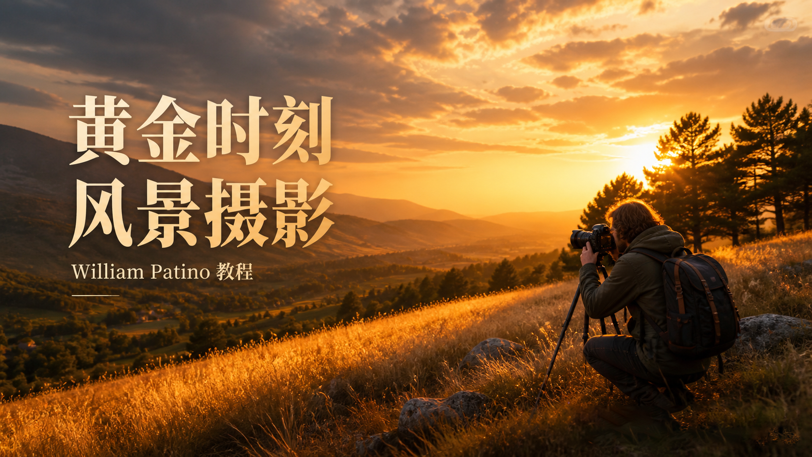 摄影师 William Patino 黄金时刻风景摄影教程-独家精翻中英字幕-美夕摄影