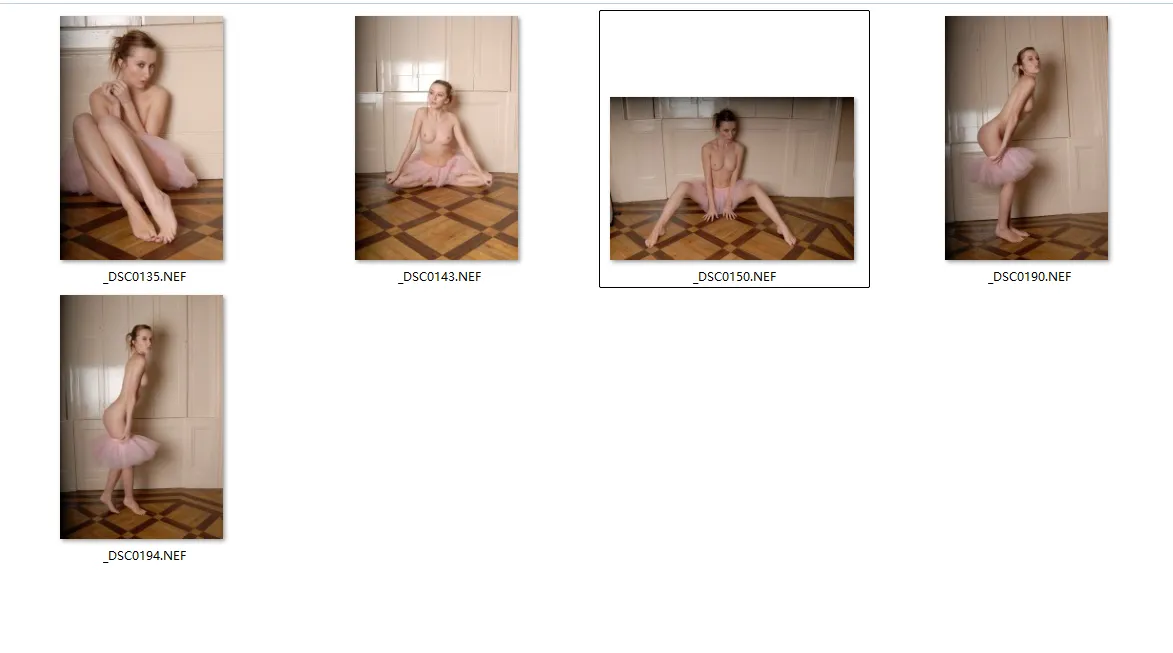图片[2]-5张芭蕾女孩私房写真RAW原片NEF格式人像精修调色练习素材-美夕摄影
