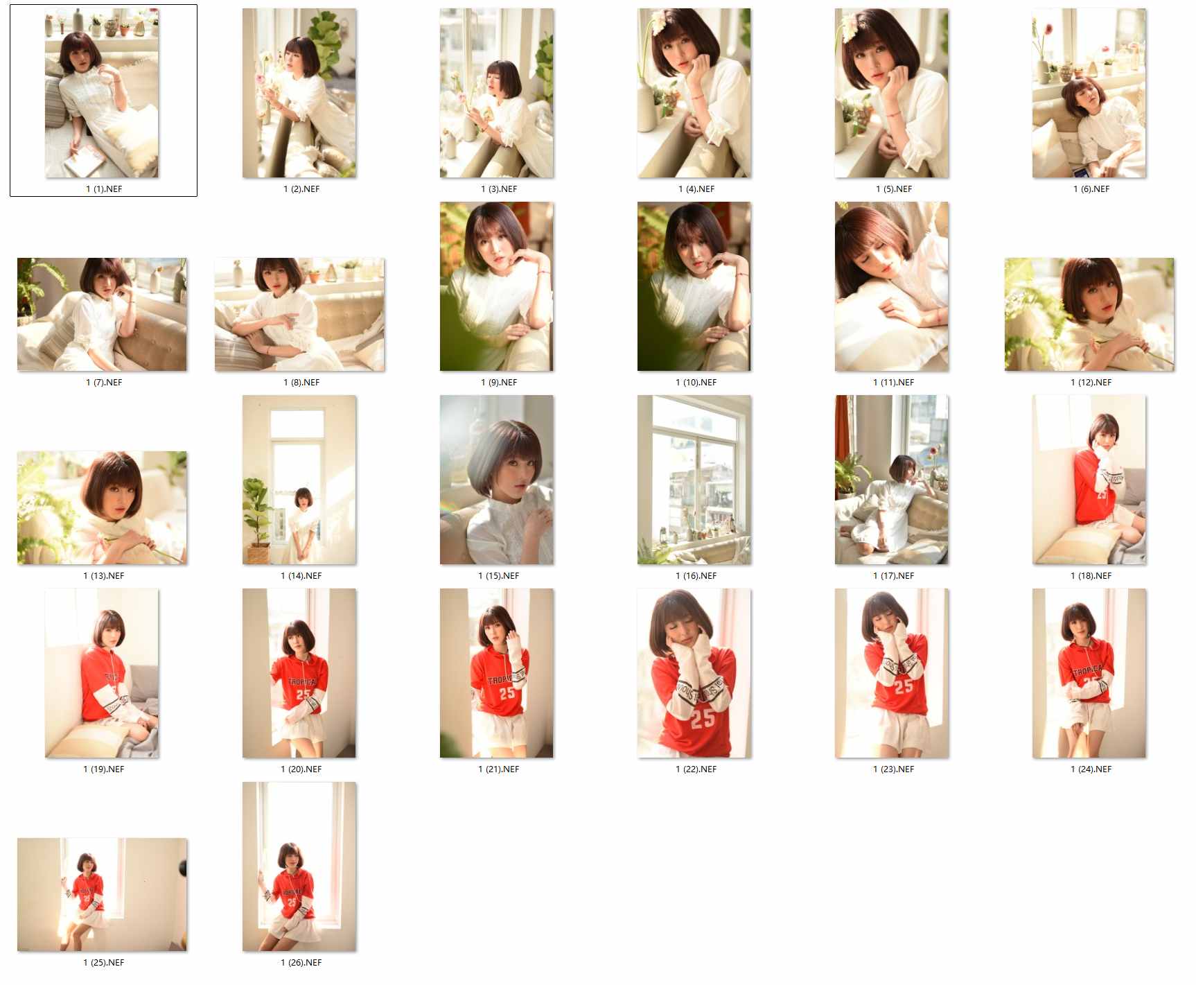 图片[2]-26张商业室内拍摄写真可爱美少女风美瞳RAW原图NEF格式练习素材-美夕摄影