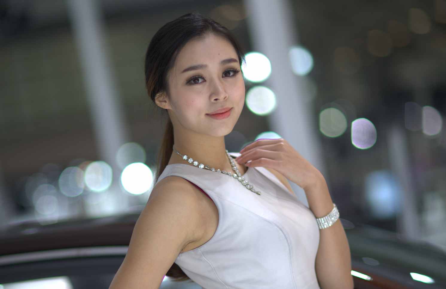 36张车展模特RAW原图 EOS1DX CR2格式人像精修调色练习素材-美夕摄影