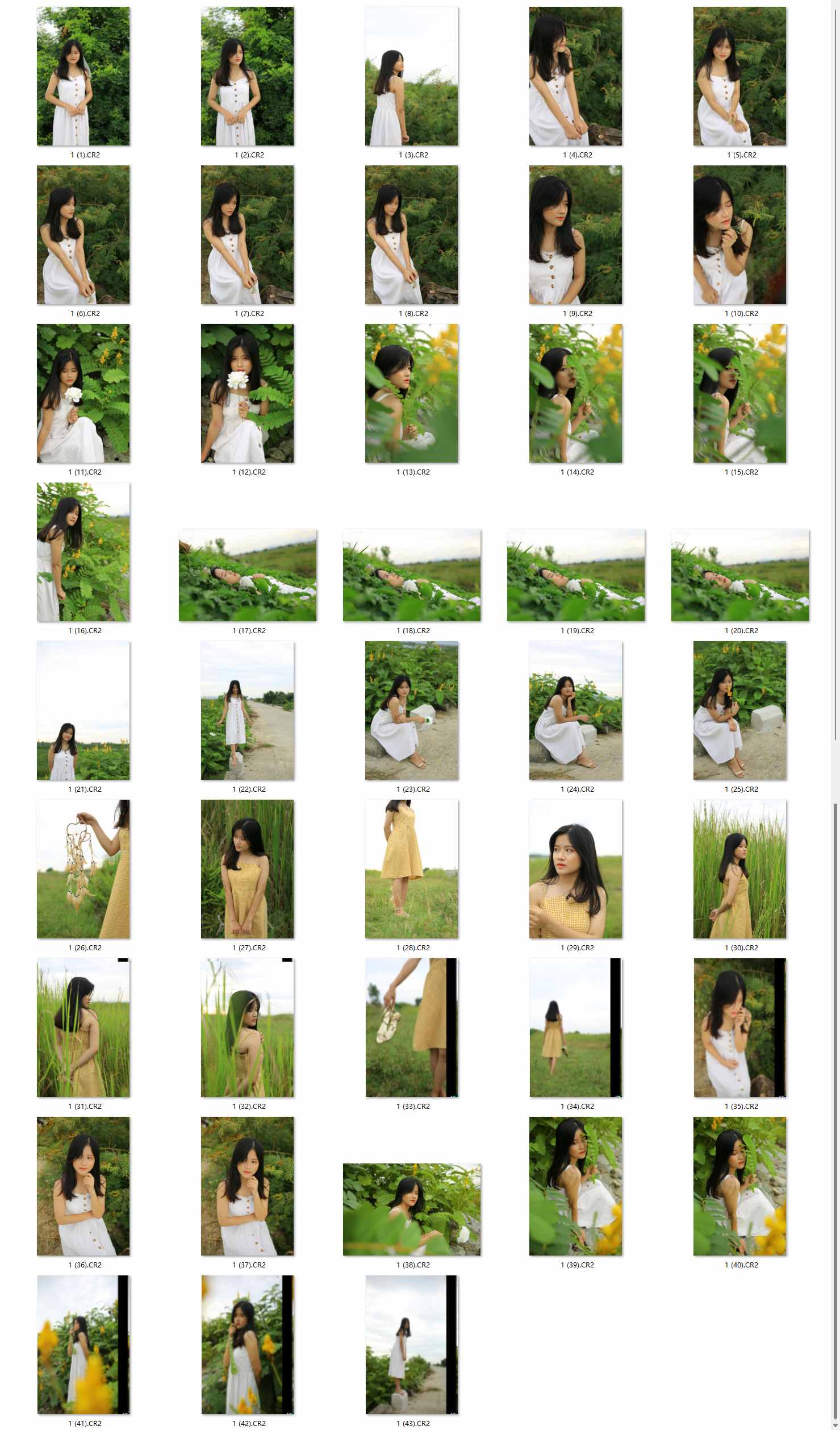 图片[2]-43张美少女户外写真RAW原片CR2格式人像精修调色练习素材-美夕摄影